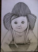 Pencil Sketch - Cute Baby - Pencils